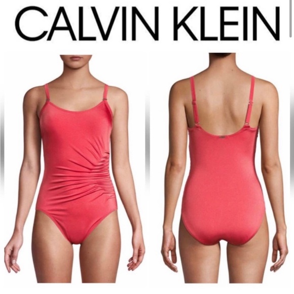 calvin klein red swimsuit